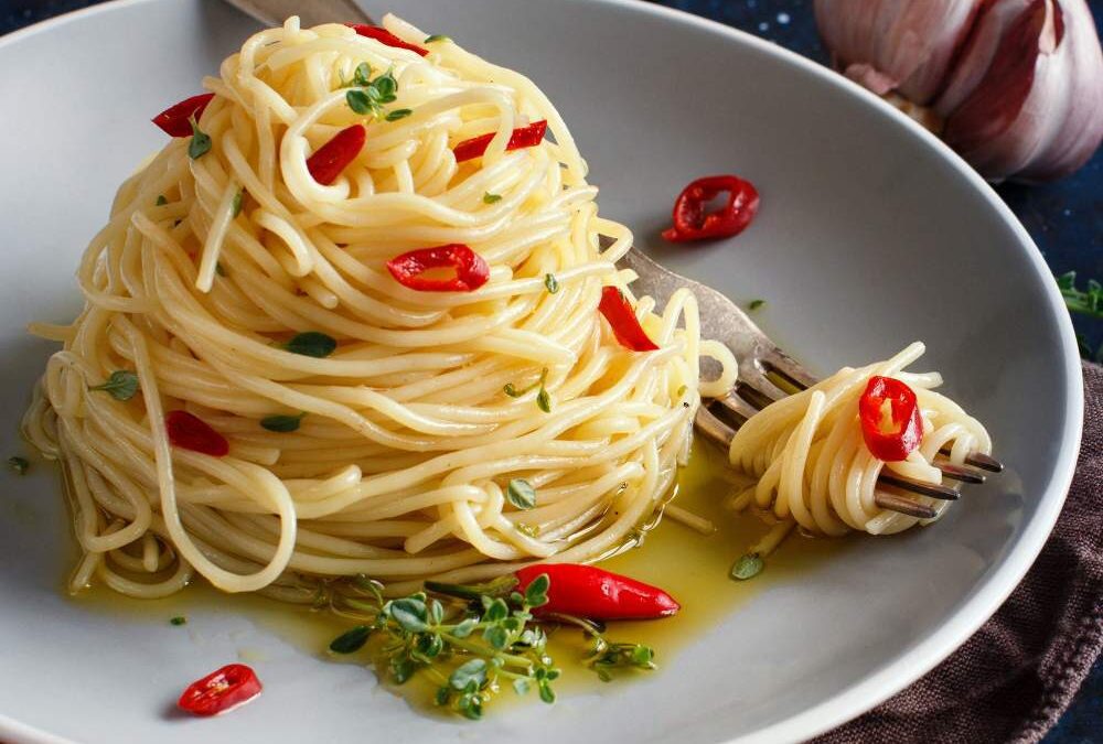 Spaghetti ai peperoni per diabetici